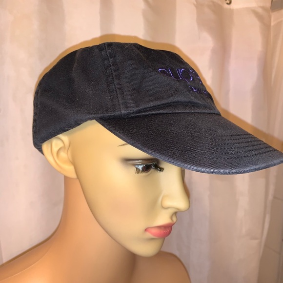 pre-loved SUPREME black/purple baseball cap